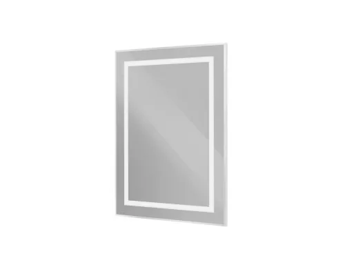 Зеркало в алюминиевой раме со встроенным светильником BelBagno SPC-KRAFT-600-800-SENS-AL