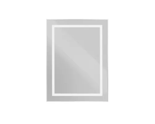 Зеркало в алюминиевой раме со встроенным светильником BelBagno SPC-KRAFT-600-800-SENS-AL