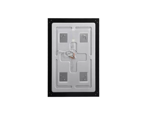 Зеркало в алюминиевой раме со встроенным светильником BelBagno SPC-KRAFT-500-800-SENS-NERO