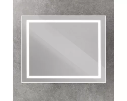 Зеркало в алюминиевой раме со встроенным светильником BelBagno SPC-KRAFT-1000-800-SENS-AL