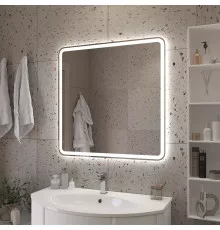 Зеркало 800x800x30мм со встроенной разноцветной подсветкой RGB и сенсорным выключателем CEZARES CZR-SPC-MC-800-800-RGB-TCH
