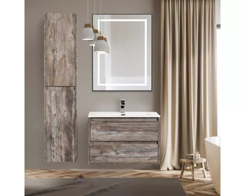 Зеркало в алюминиевой раме с сенсорным выключателем и подогревом BelBagno SPC-KRAFT-1085-685-TCH-WARM-NERO