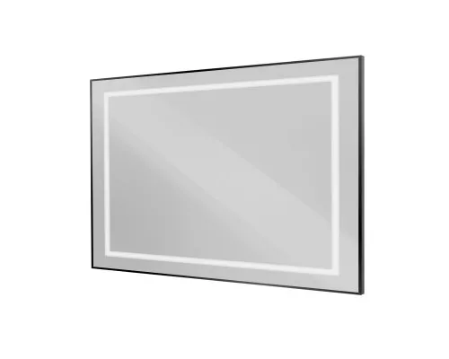 Зеркало в алюминиевой раме со встроенным светильником BelBagno SPC-KRAFT-1200-800-SENS-NERO