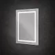 Зеркало в алюминиевой раме со встроенным светильником BelBagno SPC-KRAFT-600-800-SENS-AL