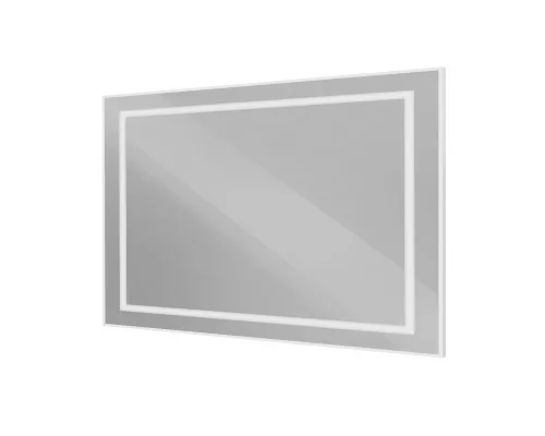 Зеркало в алюминиевой раме со встроенным светильником BelBagno SPC-KRAFT-1200-800-SENS-AL