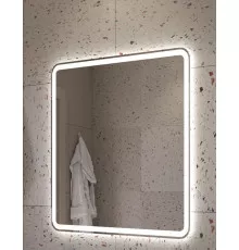 Зеркало 700x800x30мм со встроенной разноцветной подсветкой RGB и сенсорным выключателем CEZARES CZR-SPC-MC-700-800-RGB-TCH