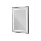 Зеркало в алюминиевой раме со встроенным светильником BelBagno SPC-KRAFT-600-800-SENS-NERO