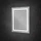 Зеркало в алюминиевой раме со встроенным светильником BelBagno SPC-KRAFT-700-800-SENS-NERO