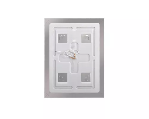 Зеркало в алюминиевой раме со встроенным светильником BelBagno SPC-KRAFT-600-800-SENS-AL