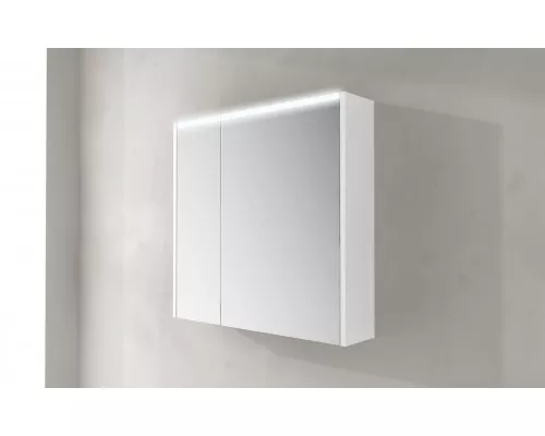 Зеркальный шкаф с двумя распашными дверьми с LED подсветкой дверей CEZARES 84218
