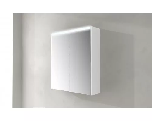 Зеркальный шкаф с двумя распашными дверьми с LED подсветкой дверей CEZARES 84217