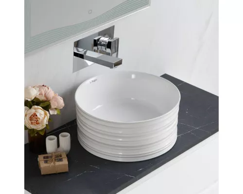 Раковина накладная керамическая 410х410х180мм BelBagno BB1420