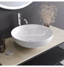 Раковина керамическая накладная 435х435х155мм CEZARES CZR-NEW-43-LVB