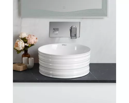 Раковина накладная керамическая 410х410х180мм BelBagno BB1420