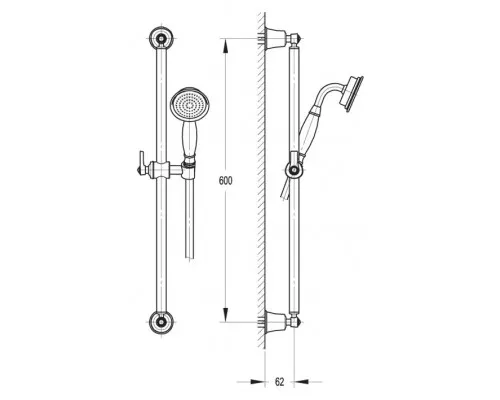 Душевой гарнитур CEZARES LIBERTY-F-SD-01