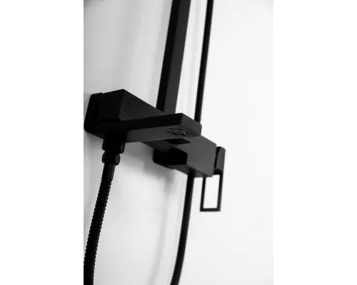 Душевая стойка со смесителем для ванны верхним и ручным душем BelBagno LUCE LUC-VSCM-NERO