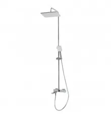 Душевая стойка со смесителем и изливом, верхним и ручным душем BelBagno ARDENTE-VSCM-CRM