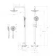 Душевая стойка со смесителем, верхним и ручным душем CEZARES STYLUS-CD-IN