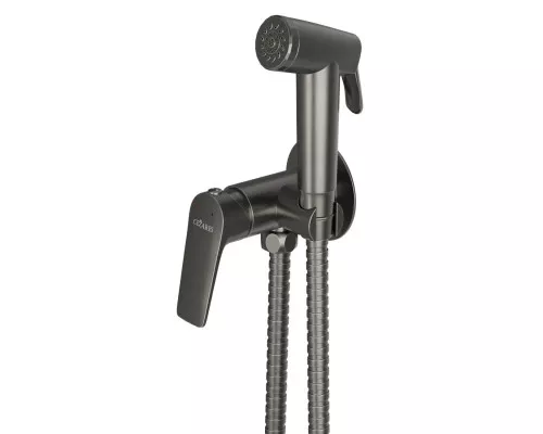 Гигиенический душ со смесителем CEZARES LINER-DIF-GM оружейная сталь