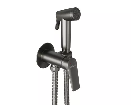 Гигиенический душ со смесителем CEZARES LINER-DIF-GM оружейная сталь
