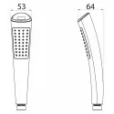 Ручной душ BB-D1LED-CRM