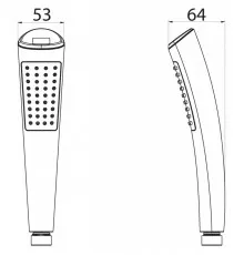 Ручной душ BB-D1LED-CRM