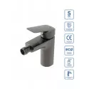 Смеситель для биде без донного клапана BelBagno DUE-BD-GM-W0, оружейная сталь
