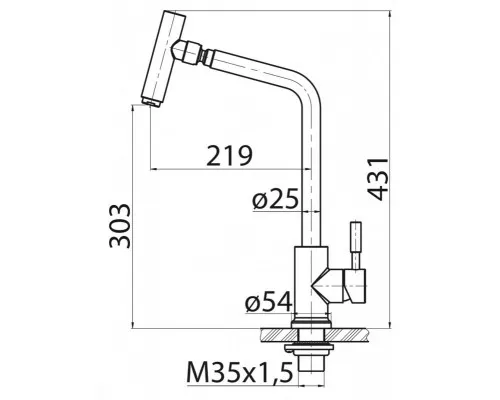 Смеситель для кухни BelBagno BB-LAM16-IN