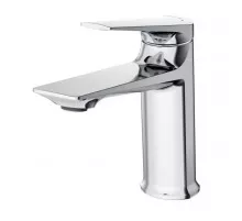 Cмеситель для накладной раковины Cezares LINER-LS-01-W0 хром, без донного клапана