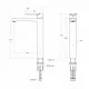 Смеситель для накладной раковины без донного клапана CEZARES STYLUS-LC-01-W0