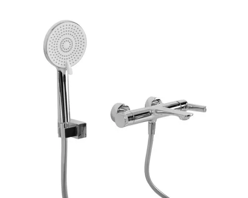 Смеситель для ванны и душа в комплекте с ручным душем, шлангом и держателем CEZARES LUX-VD-01