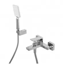 Смеситель для ванны и душа в комплекте с ручным душем, шлангом и держателем BelBagno ARDENTE-VASM-CRM