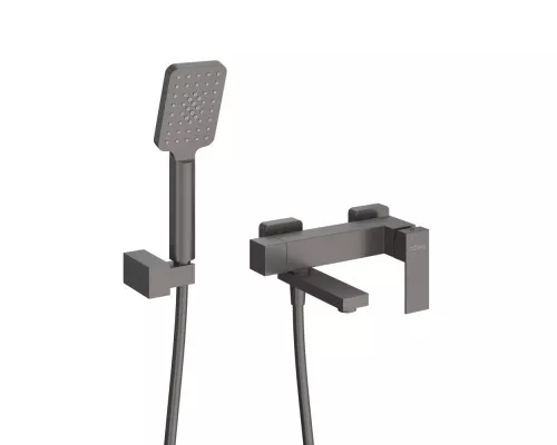 Смеситель для ванны и душа в комплекте с ручным душем, шлангом и держателем CEZARES SLIDER-VD-GM