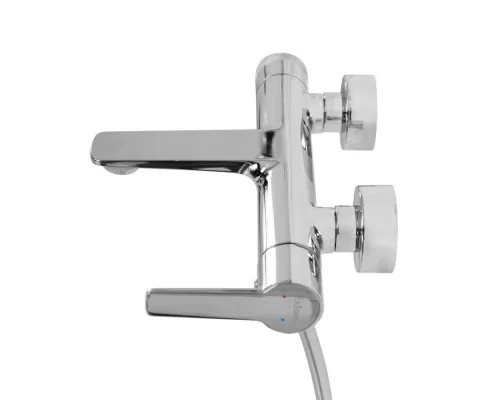 Смеситель для ванны и душа в комплекте с ручным душем, шлангом и держателем CEZARES LUX-VD-01