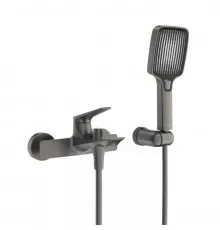 Смеситель для ванны и душа Cezares LINER-VD-GM оружейная сталь