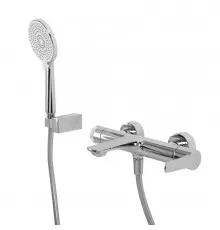 Смеситель для ванны и душа в комплекте с ручным душем, шлангом и держателем CEZARES LUX-VD-01