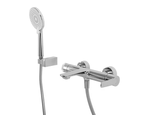 Смеситель для ванны и душа в комплекте с ручным душем, шлангом и держателем CEZARES LUX-VD-01