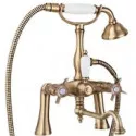 Смеситель на борт ванны с ручным душем, шлангом 150 см CEZARES LORD-PBV2-02-Bi