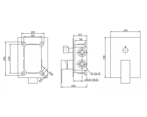 Душевой набор BelBagno ROMANO ROM-DSET-CRM