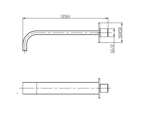 Излив для ванны,раковины NOVA BB-SFR-IN