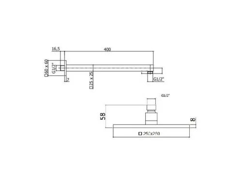 Душевой набор BelBagno ROMANO ROM-DSET-CRM