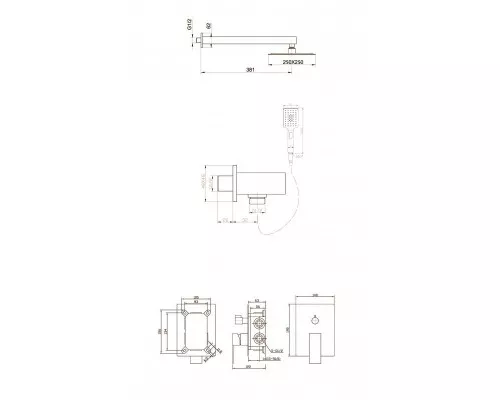 Душевой набор BelBagno ROMANO ROM-DSET-CRM
