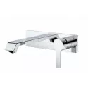 Смеситель для раковины без донного клапана встраиваемый BelBagno AURORA-BLVM-CRM-W0