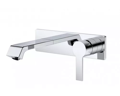 Смеситель для раковины без донного клапана встраиваемый BelBagno AURORA-BLVM-CRM-W0