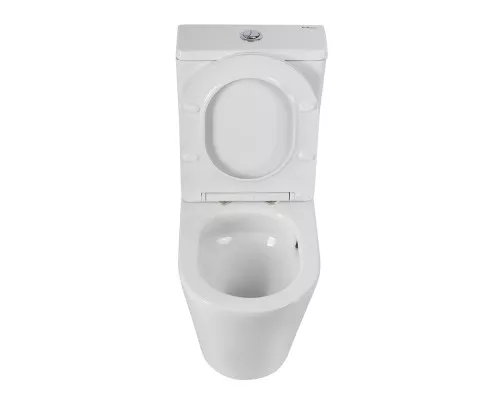 Унитаз-компакт безободковый с сиденьем и смывом TORNADO BelBagno FLAY-R BB2149CP-TOR/SC + BB2149T