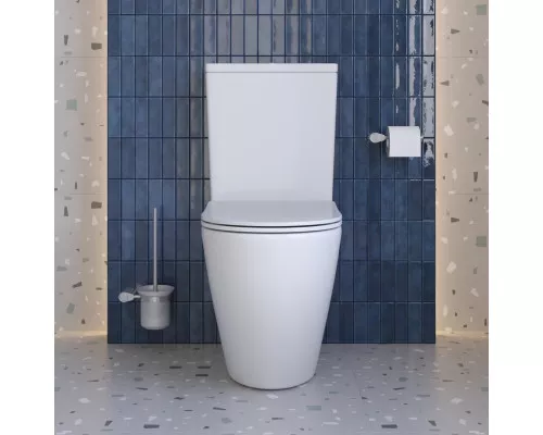 Унитаз-компакт безободковый с сиденьем и смывом TORNADO BelBagno SFERA-TOR BB2141CP-TOR/SC+BB2141T