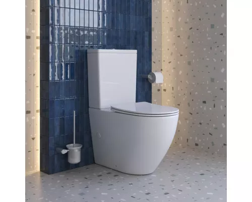 Унитаз-компакт безободковый с сиденьем и смывом TORNADO BelBagno SFERA-TOR BB2141CP-TOR/SC+BB2141T