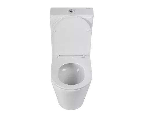 Унитаз-компакт безободковый с сиденьем и смывом TORNADO BelBagno FLAY-R BB2149CP-TOR/SC + BB2149T