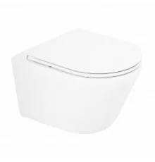 Унитаз подвесной c креплением и сиденьем дюропласт soft close BelBagno TRE BB8001CHR/SC
