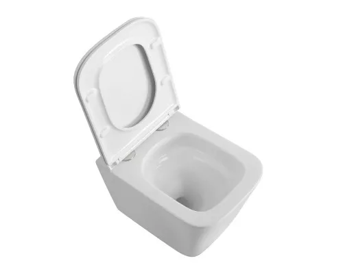 Унитаз подвесной безободковый с сиденьем и смывом TORNADO BelBagno ARDENTE-R BB520CH-TOR/SC